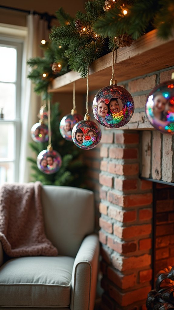 personalized festive photo ornaments