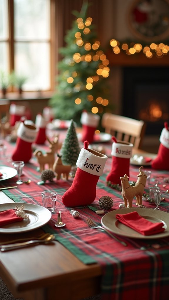 personalized festive stocking holders