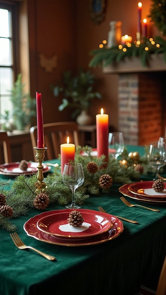 personalized festive table numbers