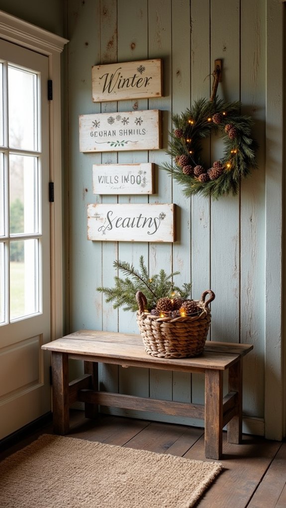 personalized holiday decor signs