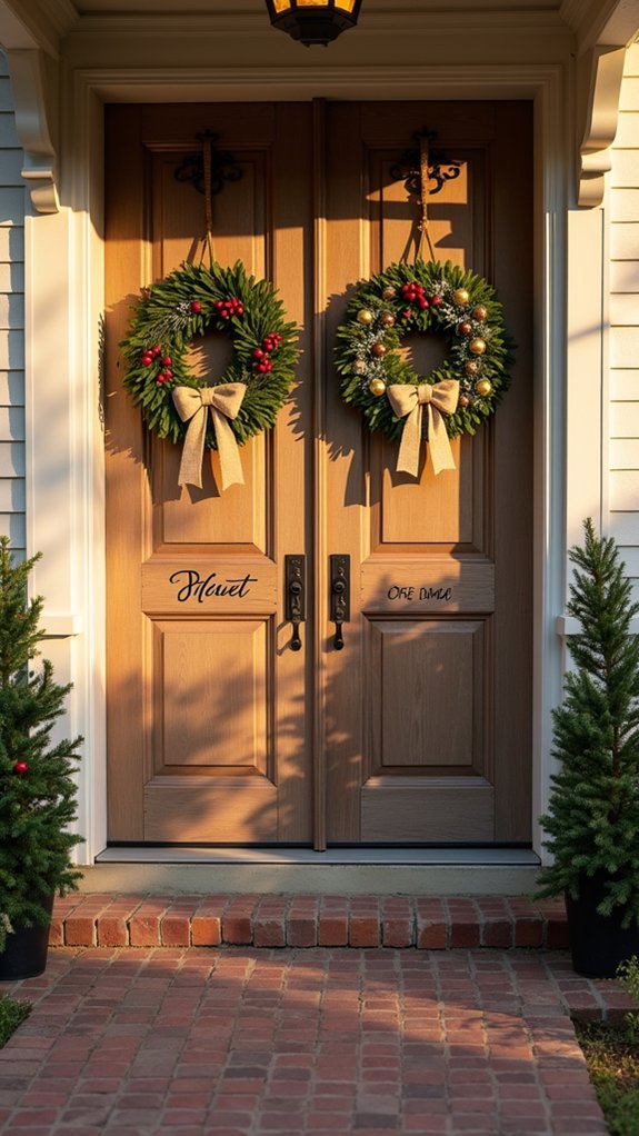 personalized holiday door decor