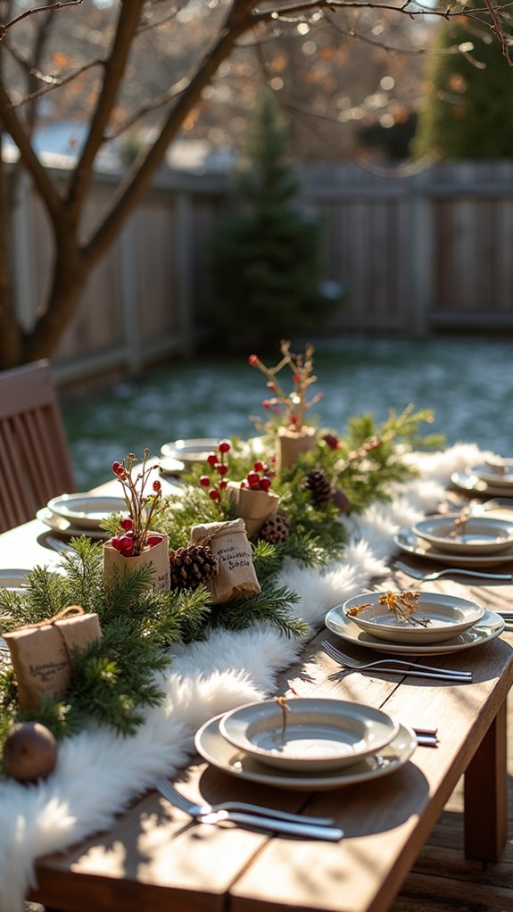 personalized holiday table favors