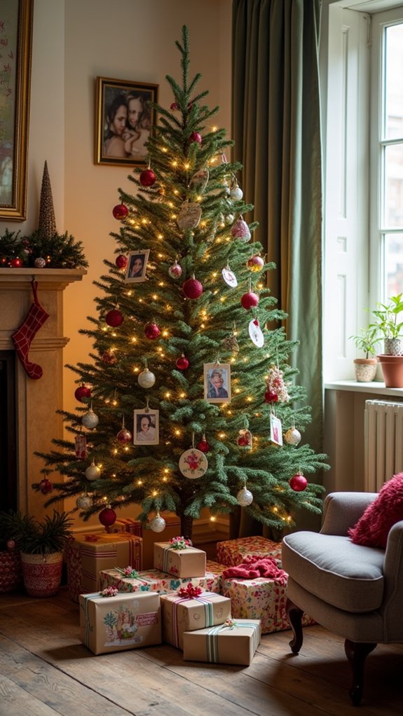 personalized holiday tree collage