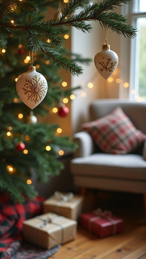 personalized matching holiday ornaments