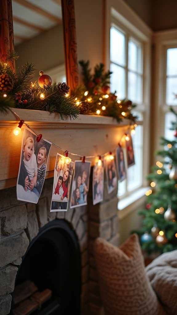 personalized photo memory garland