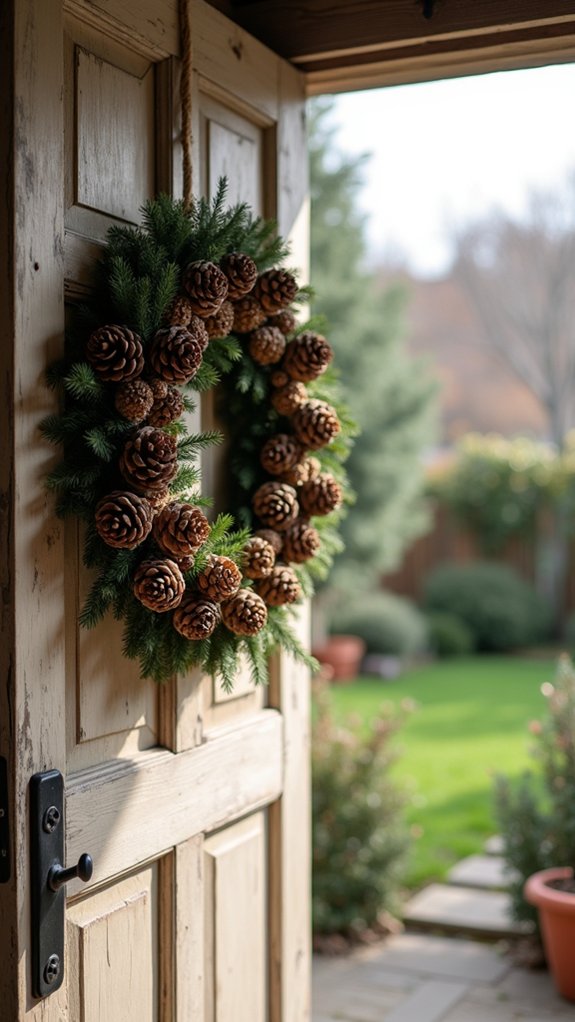 pine cone twine wreath