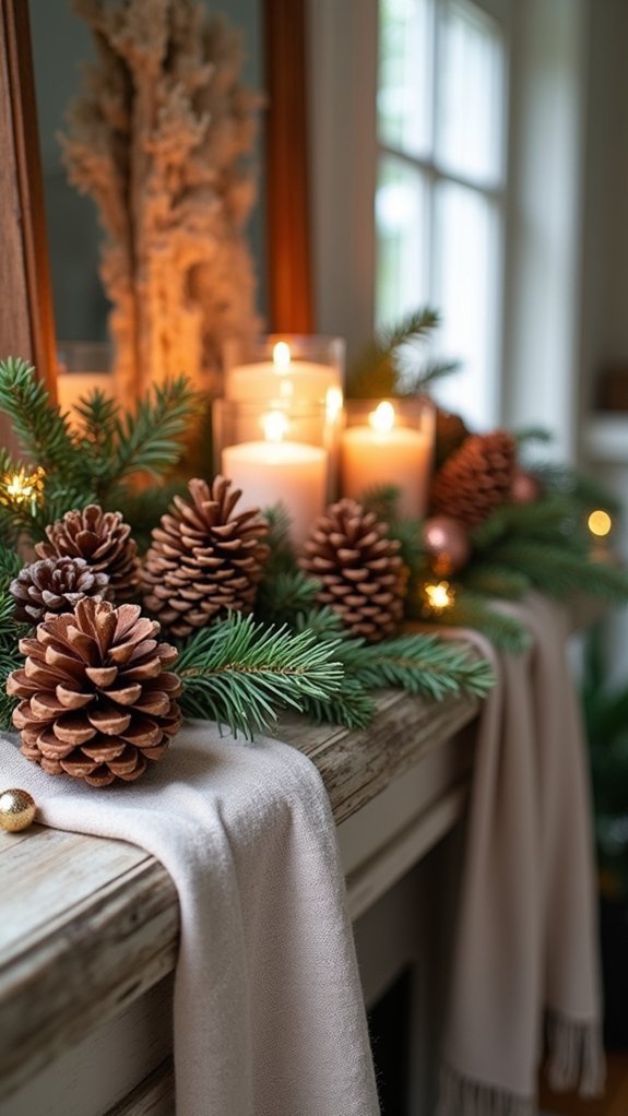 pinecone winter decor ideas