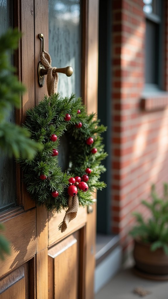 pinecone wreath crafting project