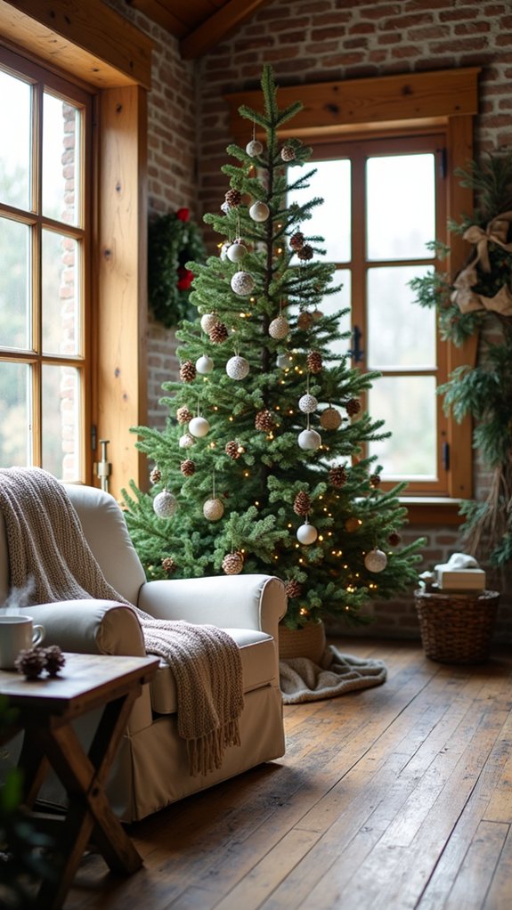 pinecones add rustic charm