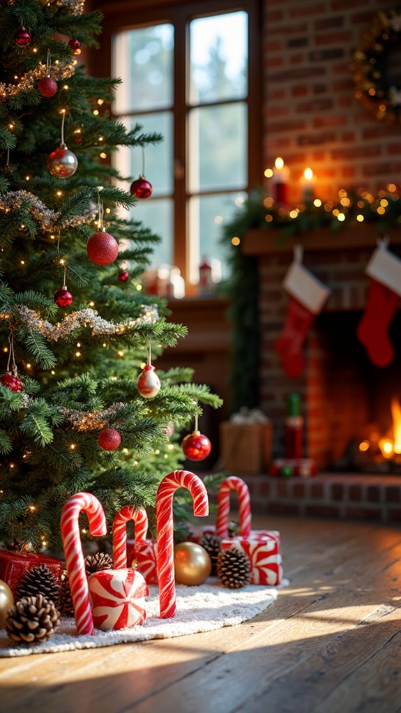 playful candy canes charm