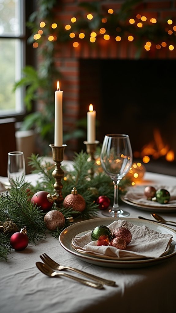 playful christmas table decor
