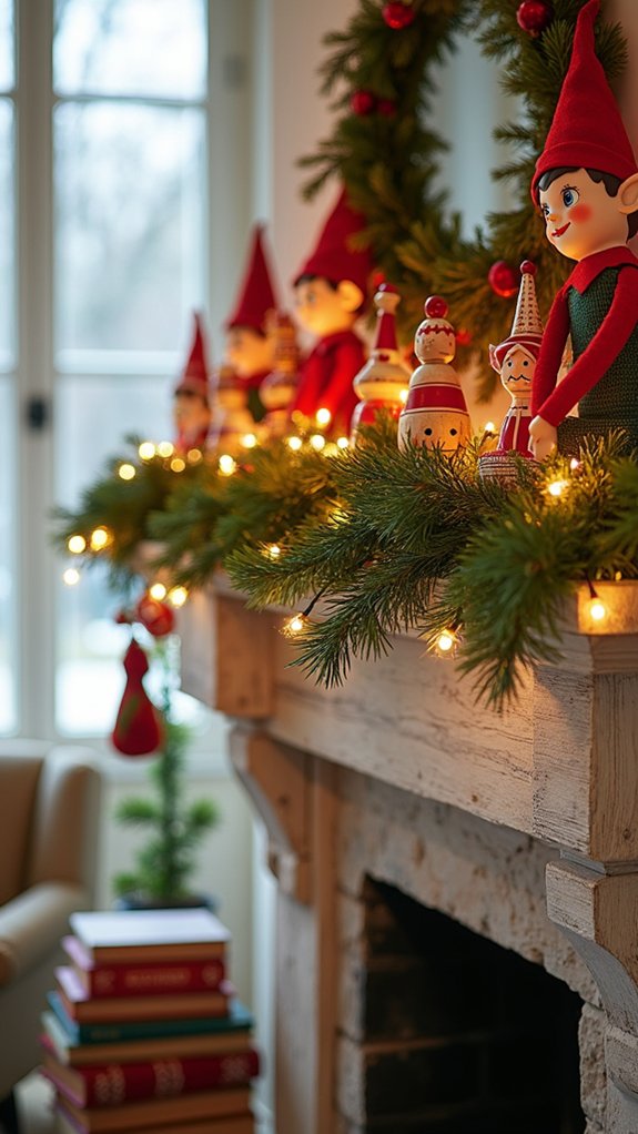 playful elf toy display