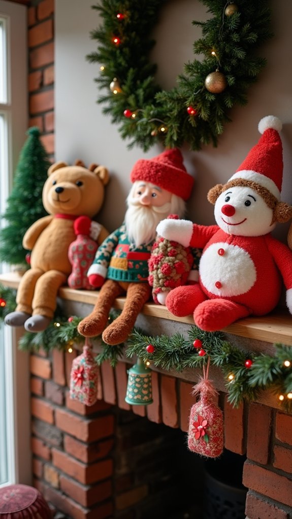 playful festive plush displays