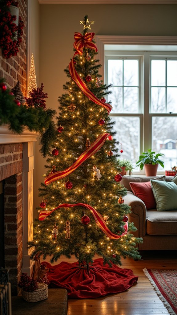 playful festive striped ribbon