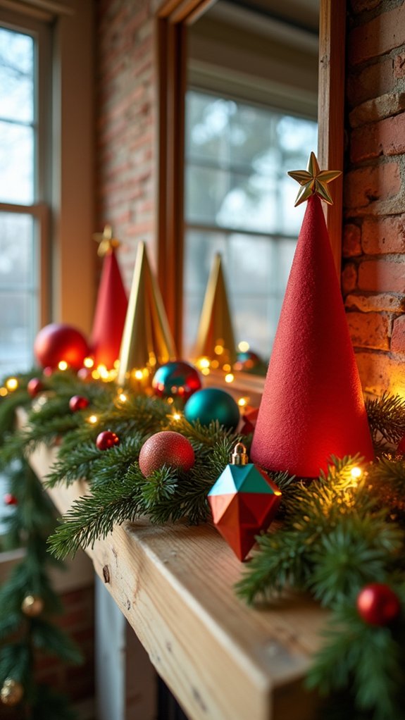 playful geometric holiday decor