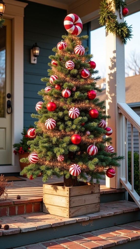 playful holiday front porch