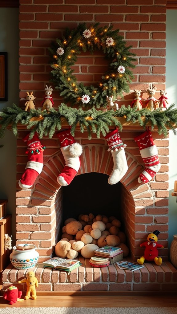 playful holiday mantle activities