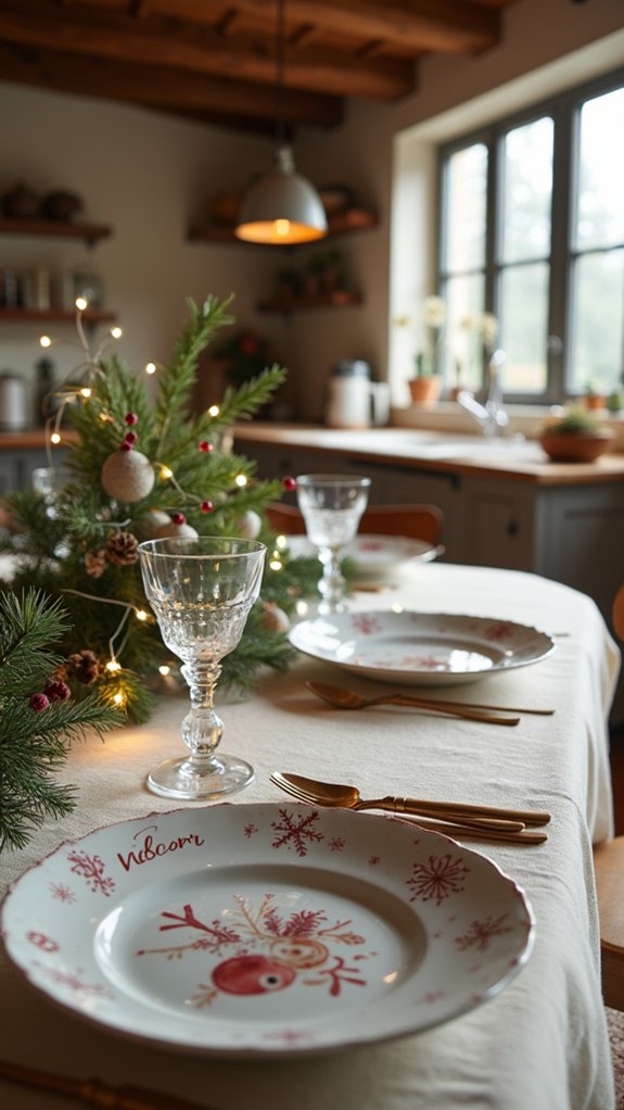 playful holiday table decor