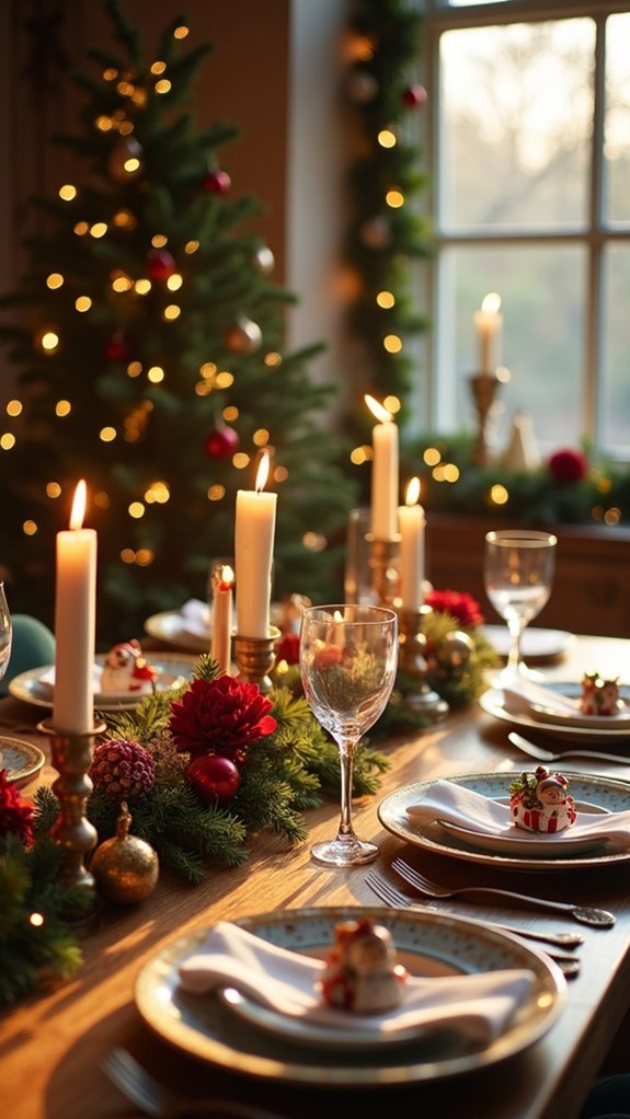 playful ornament table settings