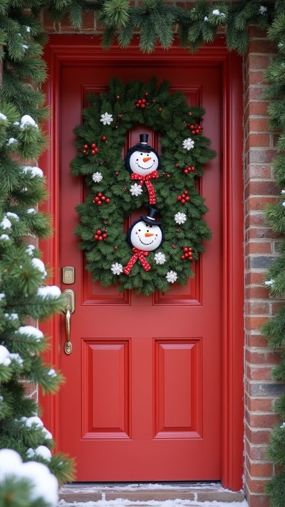 playful penguins and snowmen