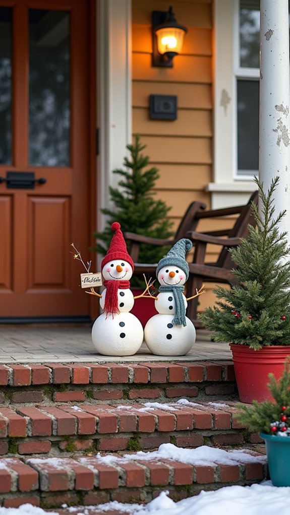 playful snowman holiday decor