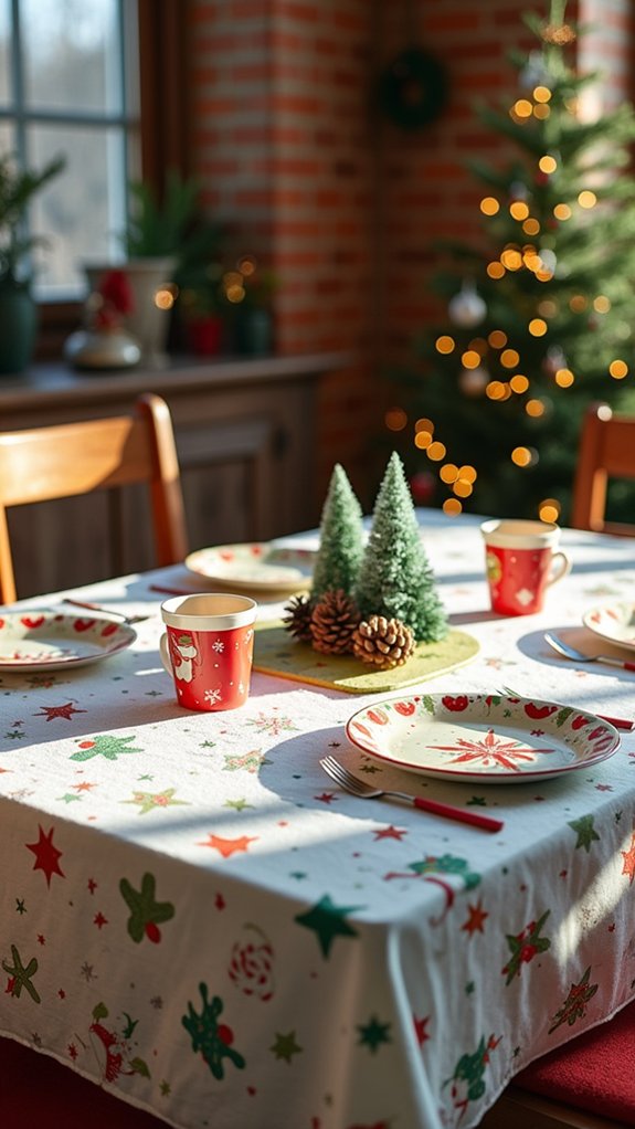 playful winter table decor