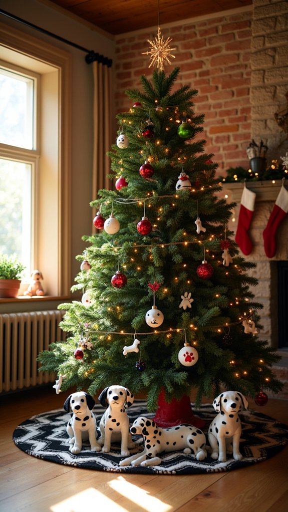 puppy themed holiday tree decorations