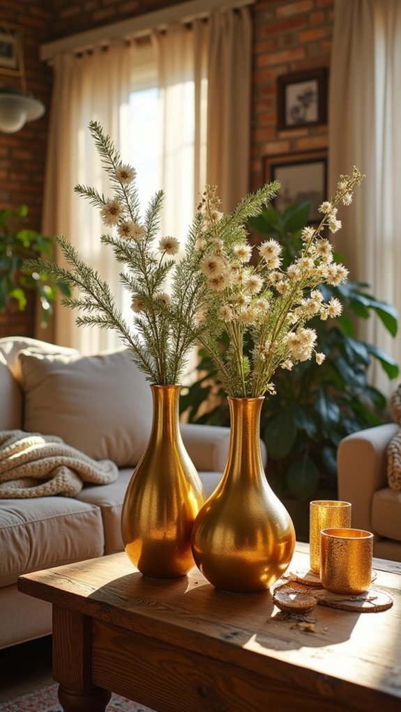 radiant gold holiday decor