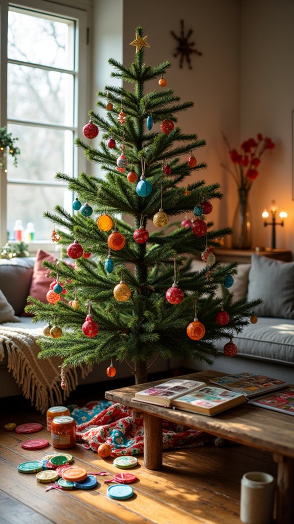 recycled bottle cap ornaments