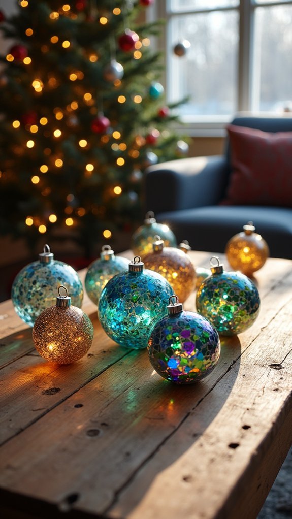 recycled cds holiday decorations