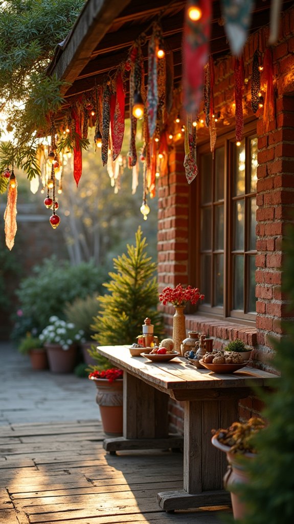 recycled fabric light garlands