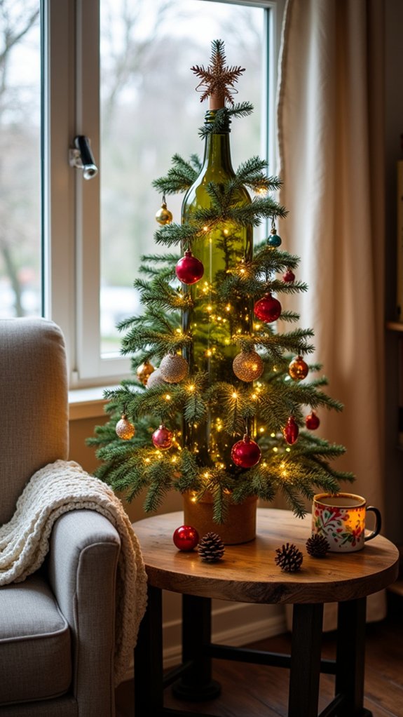 recycled wine bottle decorations