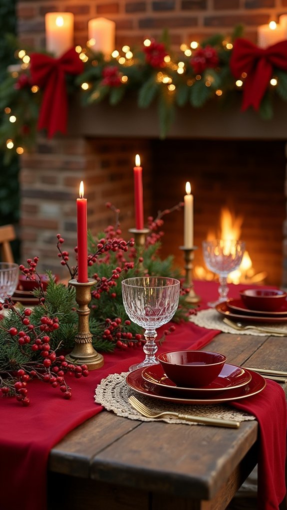 regal crimson and gold