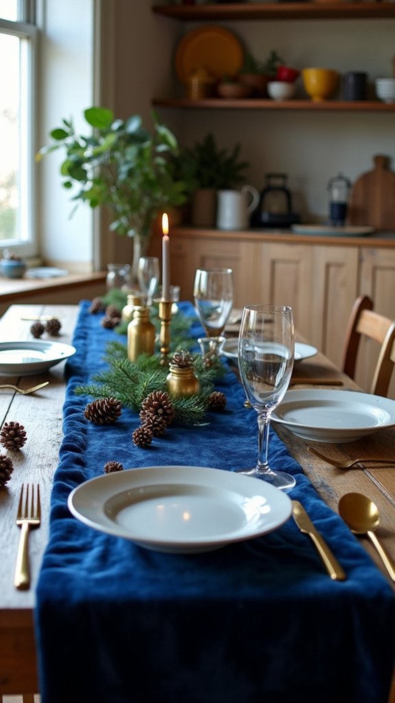 regal deep blue elegance