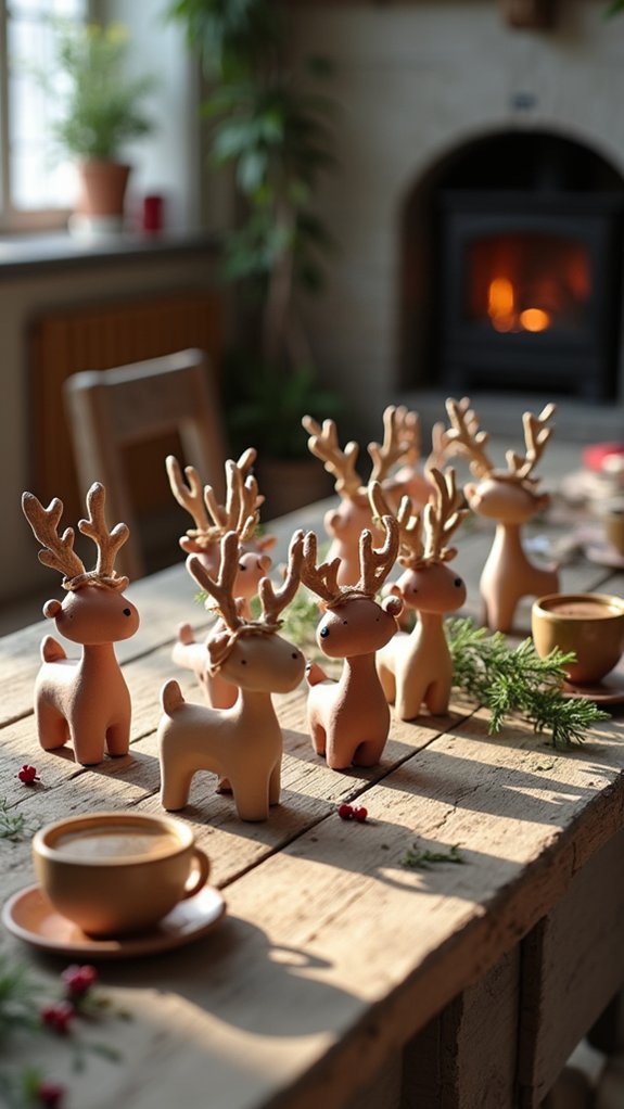 reindeer clay crafting project