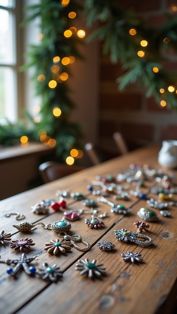 repurposed charms for ornaments