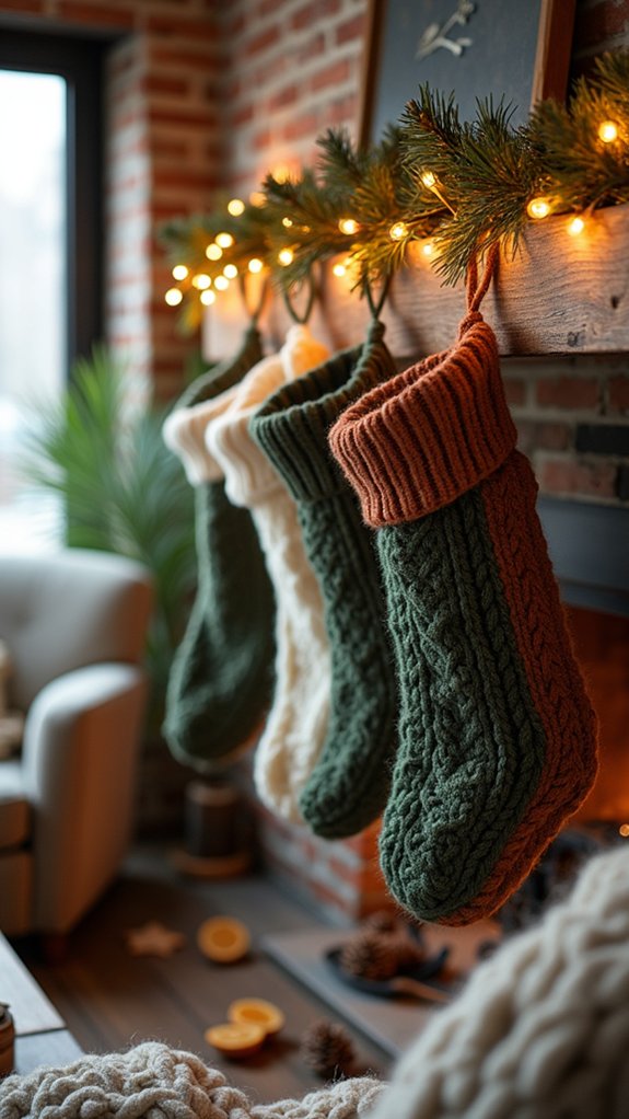 repurposed cozy sweater stockings