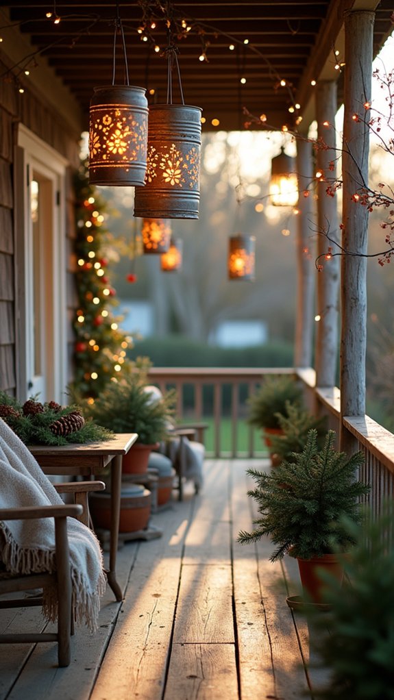 repurposed tin can lanterns