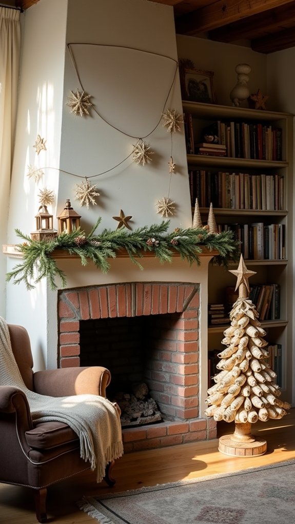 repurposed vintage book decor