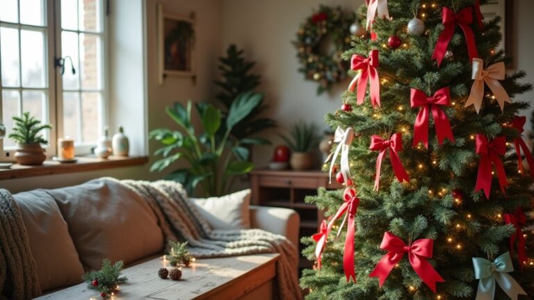 ribbon christmas ornament ideas