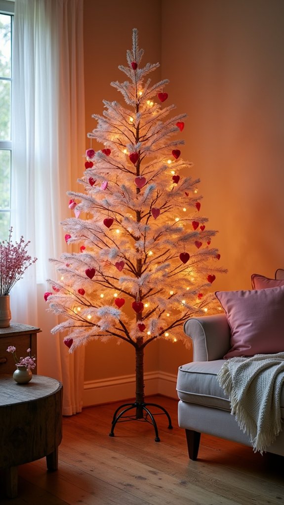 romantic lighted valentine s tree