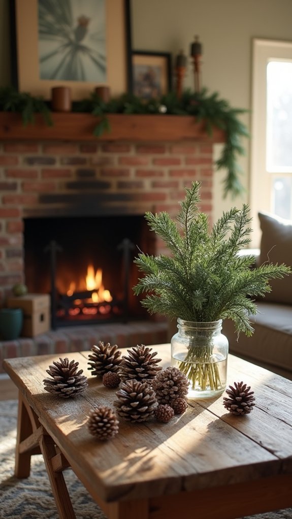 rustic budget friendly holiday decor