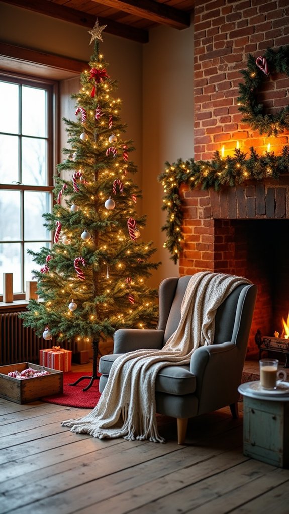 rustic candy cane decorations