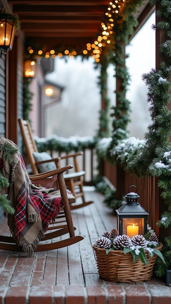 rustic charm with pine cones