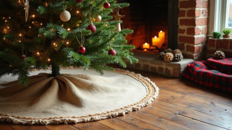 rustic christmas tree skirts