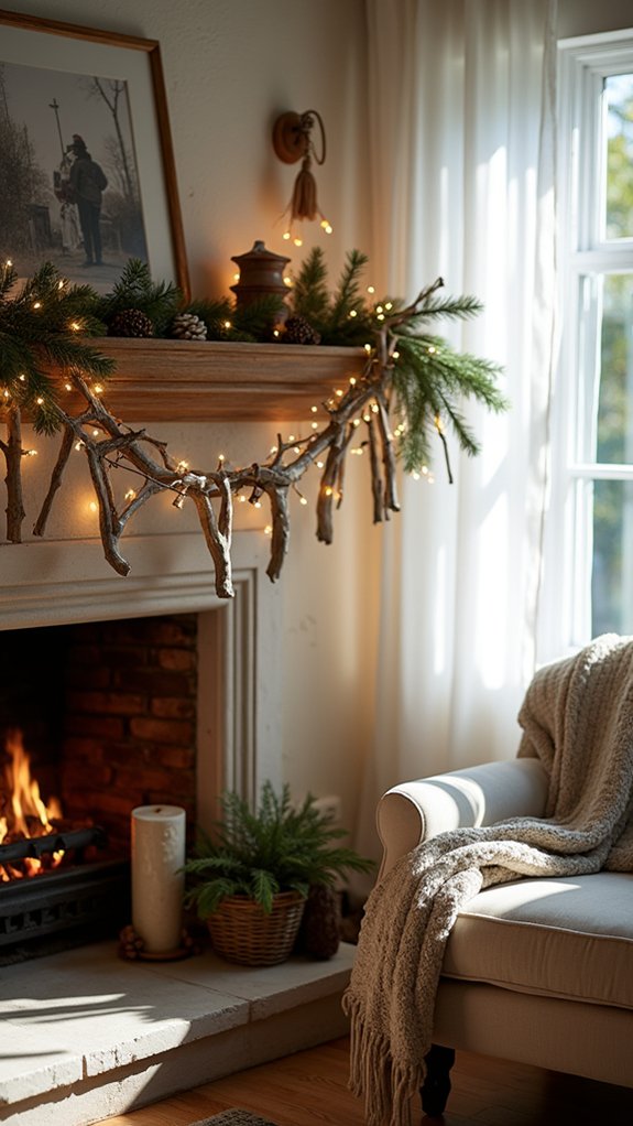 rustic driftwood holiday decor