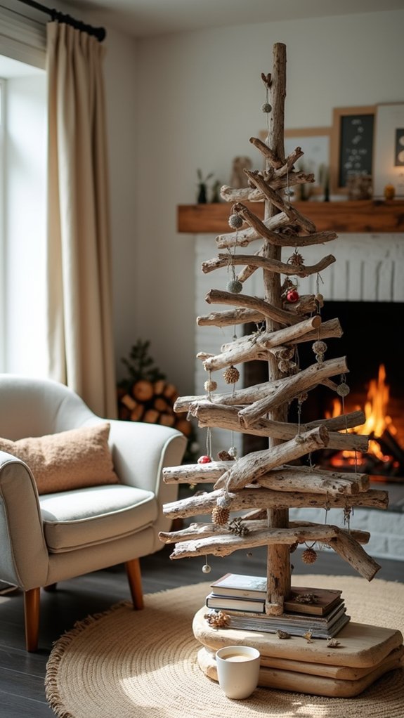 rustic driftwood holiday decoration