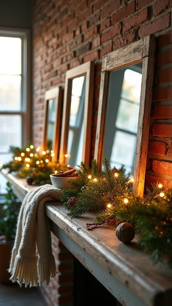 rustic frames enhance decor