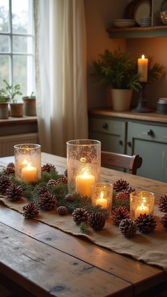 rustic holiday table decor