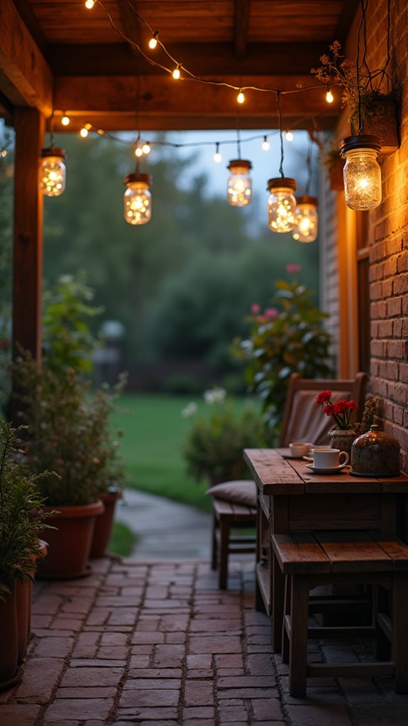 rustic mason jar lights